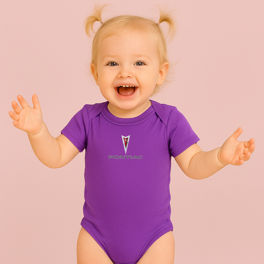 Pontiac Car Symbol Baby Romper Onesie